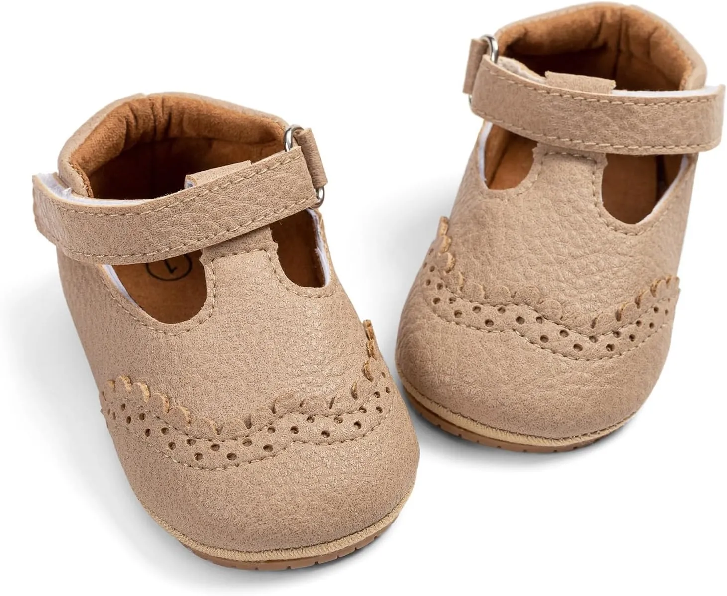 Infant Baby Girls Mary Jane Shoes Toddler First Walkers Soft Sole PU Leather Flats Princess Wedding Dress Shoes