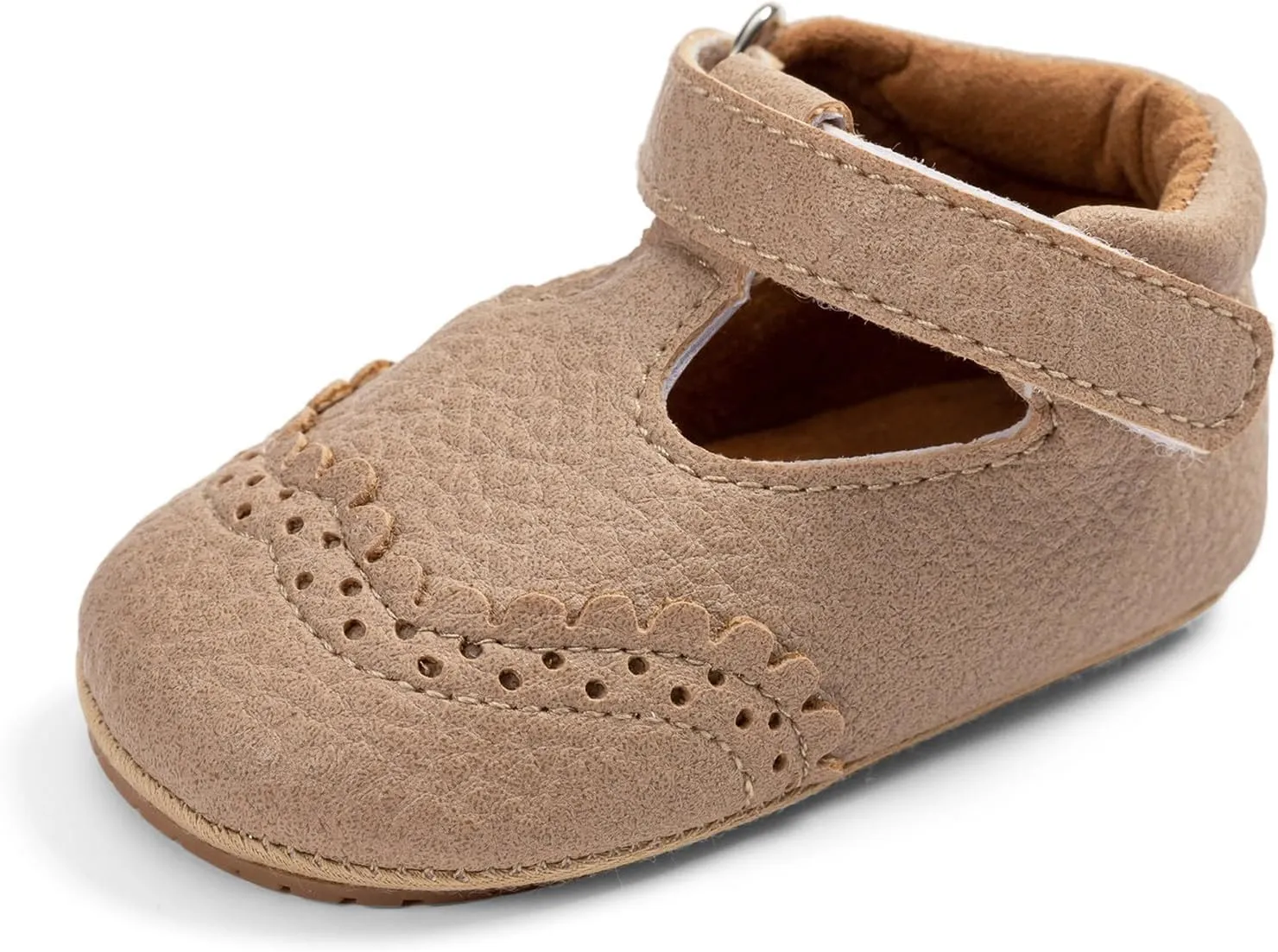 Infant Baby Girls Mary Jane Shoes Toddler First Walkers Soft Sole PU Leather Flats Princess Wedding Dress Shoes