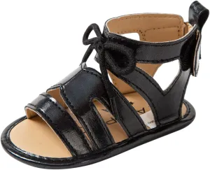 Infant Baby Girls Sandals with Princess Dress First Walker Shoes Baby Summer PU Leather Crib Shoes Beach Boys' Sneakers