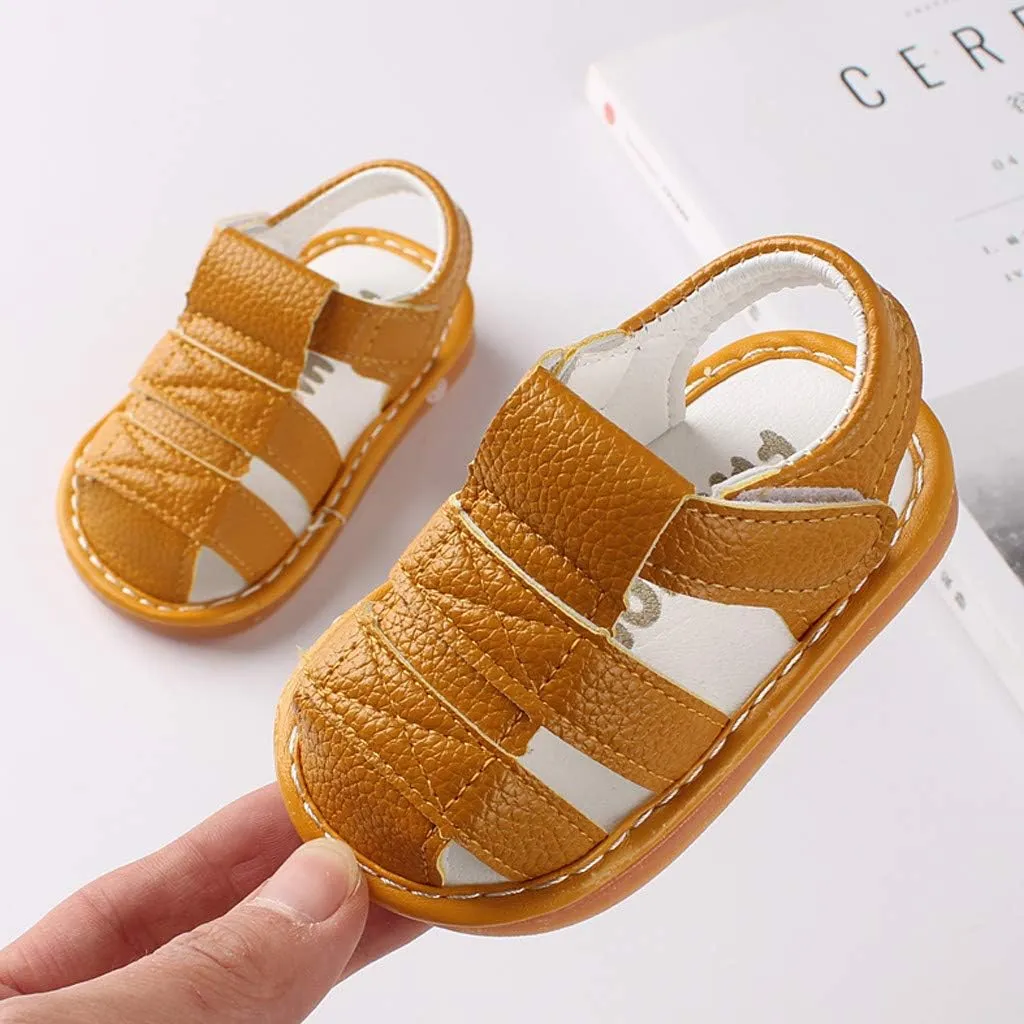 Infant Boys Girls Sandals Breathable Baby Summer Outdoor Casual Beach Shoes Toddler Newborn First Crib Girls Cheer Shoes