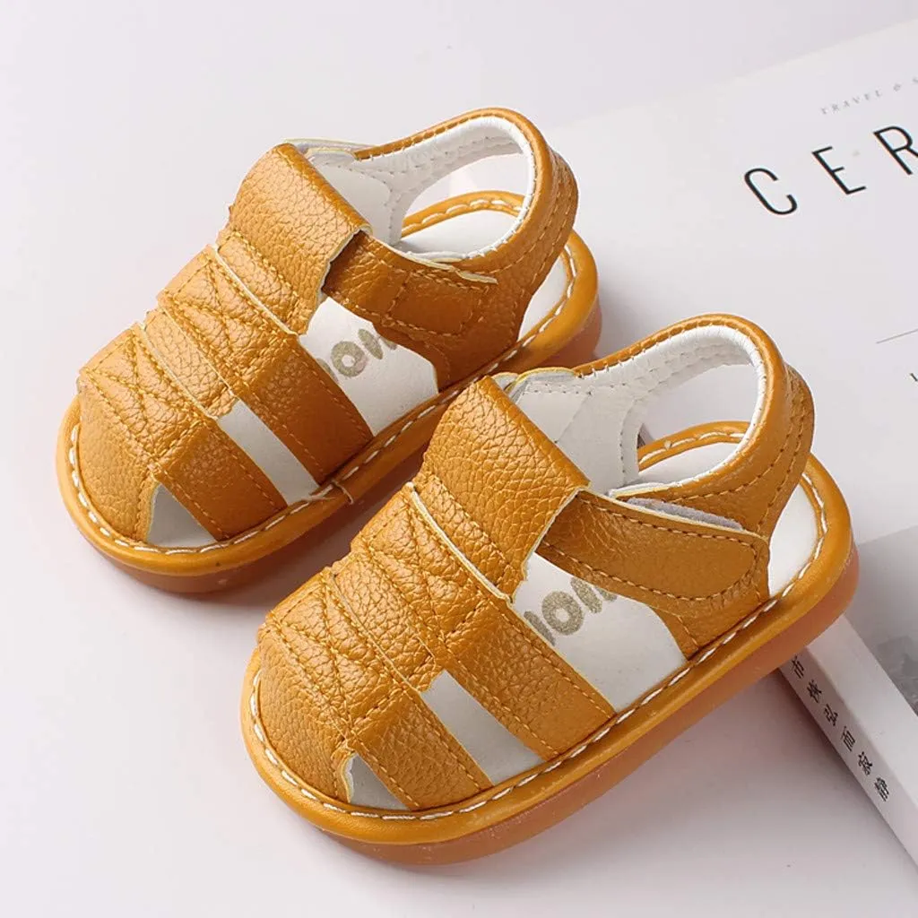Infant Boys Girls Sandals Breathable Baby Summer Outdoor Casual Beach Shoes Toddler Newborn First Crib Girls Cheer Shoes