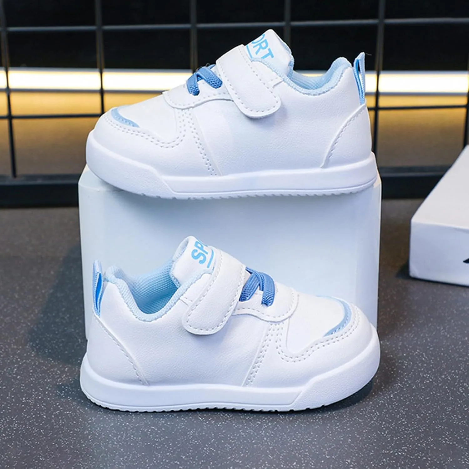 Infant Non Slip Sneakers Baby Boy Girl Toddler Breathable Lightweight Non-Slip Soft Sole First Toddler Boy Canvas Shoes