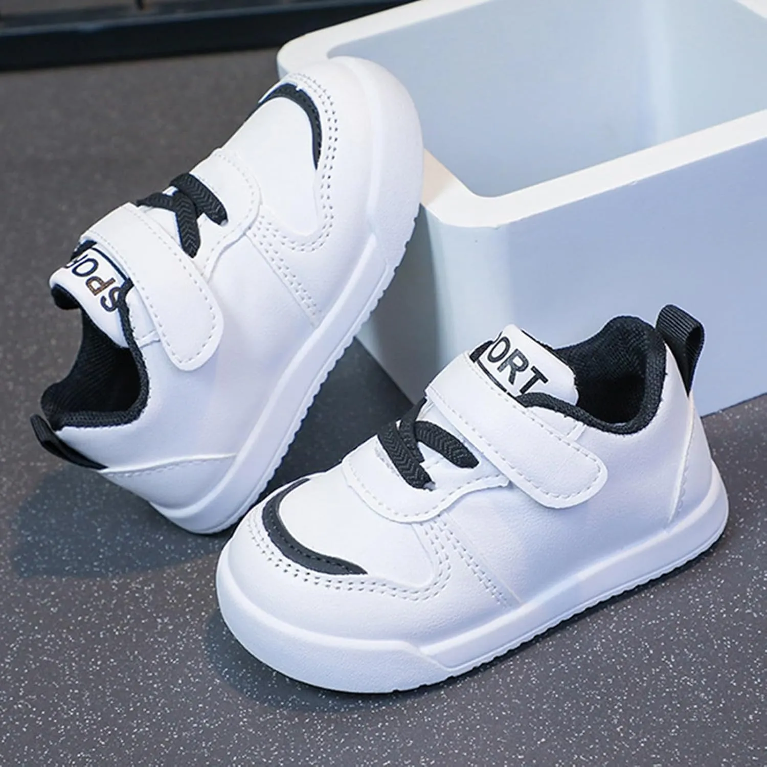 Infant Non Slip Sneakers Baby Boy Girl Toddler Breathable Lightweight Non-Slip Soft Sole First Toddler Boy Canvas Shoes