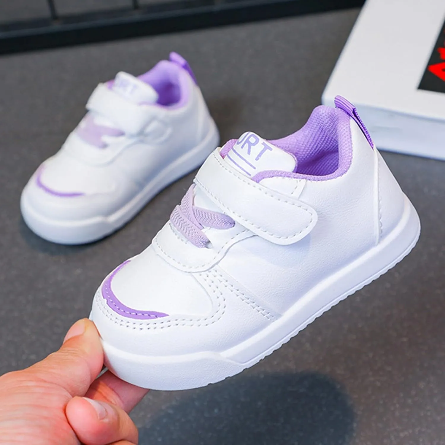 Infant Non Slip Sneakers Baby Boy Girl Toddler Breathable Lightweight Non-Slip Soft Sole First Walking Shoes