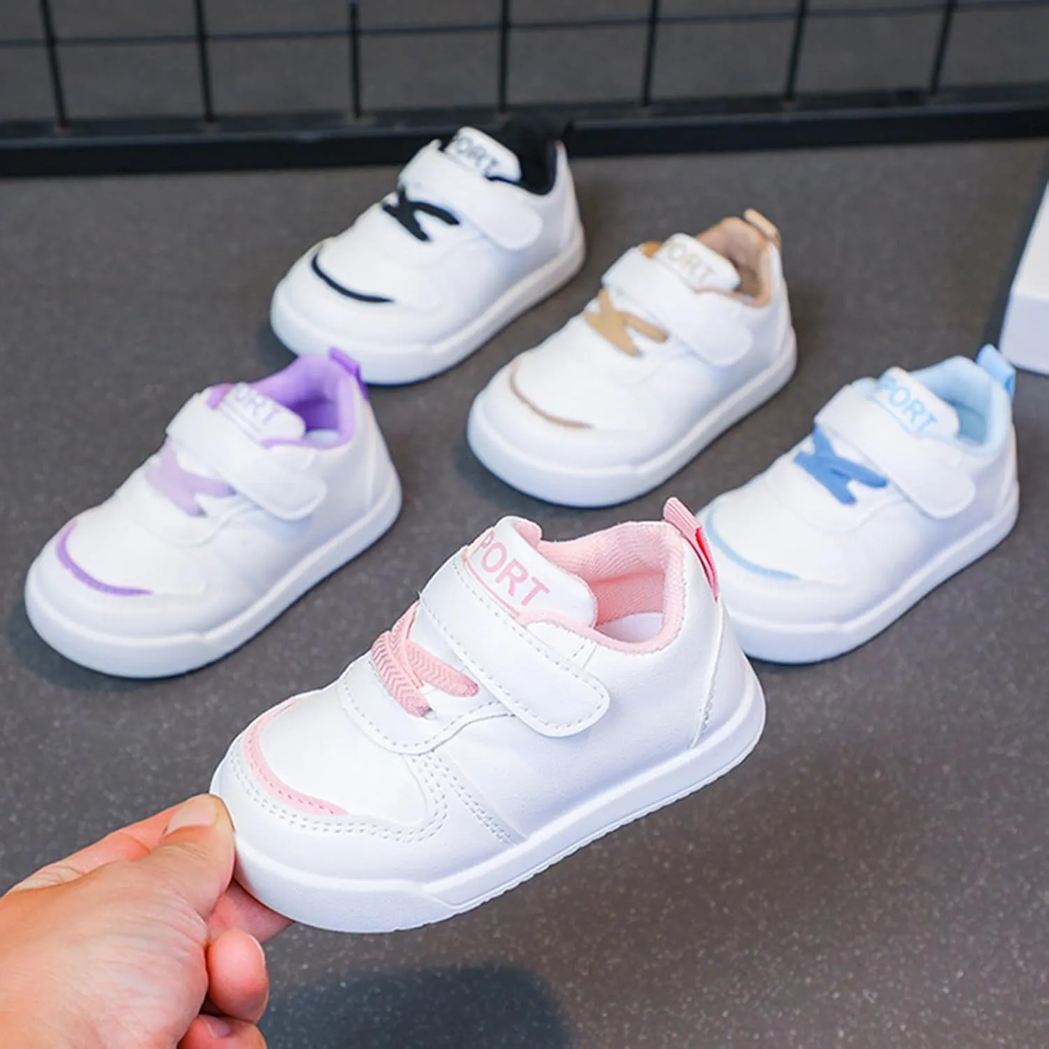 Infant Non Slip Sneakers Baby Boy Girl Toddler Breathable Lightweight Non-Slip Soft Sole First Walking Shoes