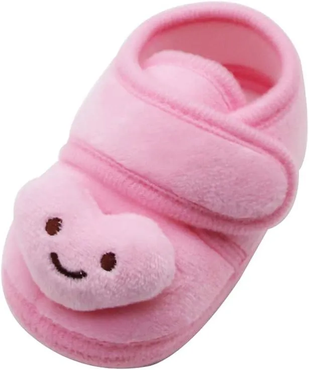 Infant Size 4 Shoes Girls Winter Plush Girls Cloud Infant Stars Soft Warm Sole Shoes Baby 2 Years Girl Shoes