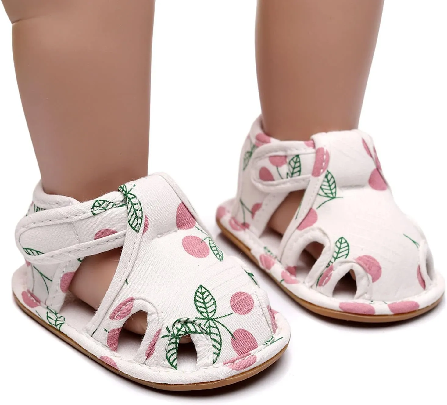 Infant Toddler Shoes Soft Sole Non Slip Toddler Floor Shoes Fruit Cherry Print Sandals Water Shoes for Big Boys