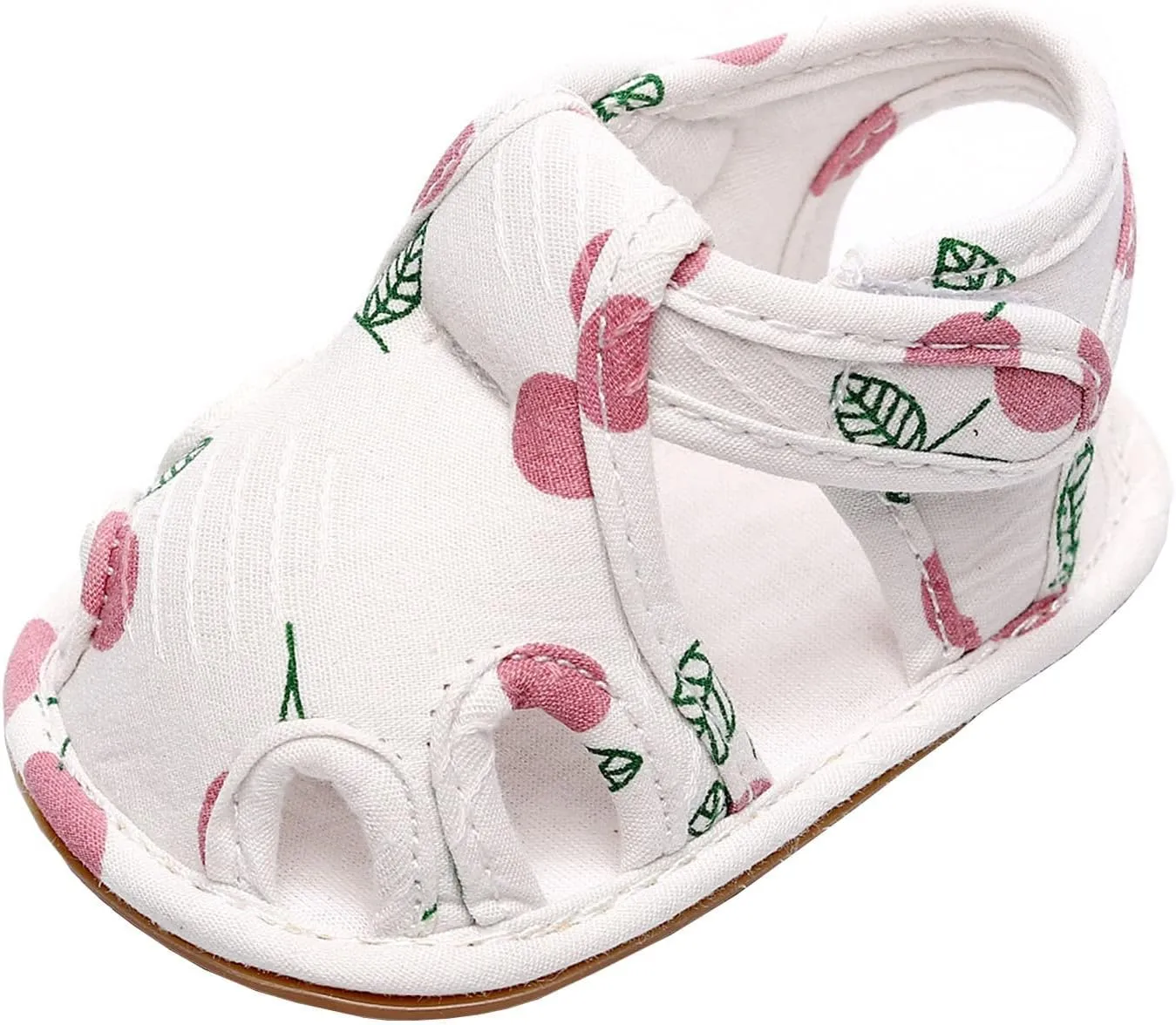Infant Toddler Shoes Soft Sole Non Slip Toddler Floor Shoes Fruit Cherry Print Sandals Water Shoes for Big Boys