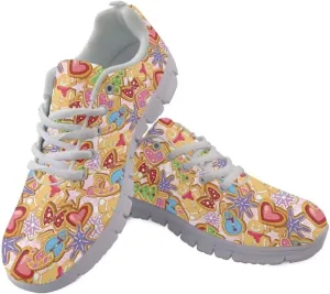 Jeiento Running Shoes for Women Girls Breathable Mesh Tennis Shoes Casual Gym Sports Shoes Non Slip Walking Sneakers for Men Teenager