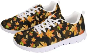 Jeiento Running Walking Sneakers,Halloween Shoes for Teenager,Thanksgiving Shoes for Men Women Mesh Workout Casual Trainers