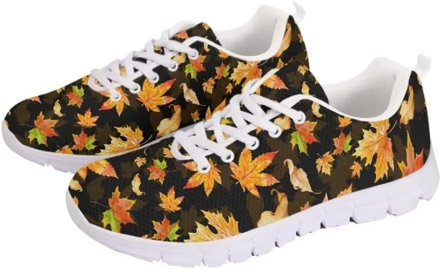 Jeiento Running Walking Sneakers,Halloween Shoes for Teenager,Thanksgiving Shoes for Men Women Mesh Workout Casual Trainers