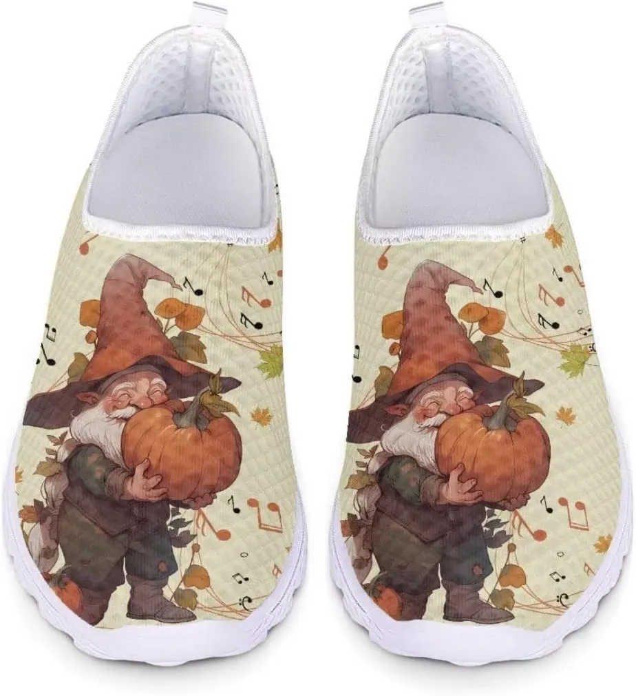 Jeiento Thanksgiving Running Shoes for Women&Men Comfort Footwear Trainers Mesh Shoes Slip-On Tennis Shoes for Hiking Walking Sports