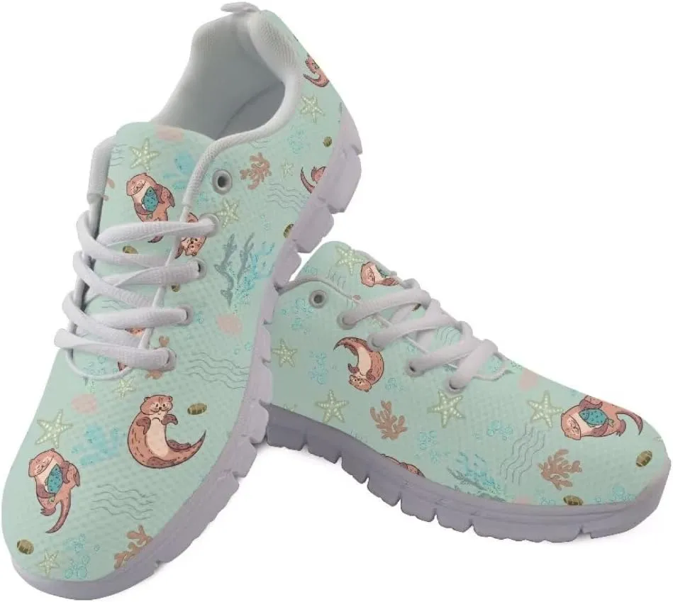 Jeiento Walking Sneakers for Women Men Lightweight Running Shoes Non Slip Gym Sports Shoes Breathable Mesh Tennis Shoes for Teenager