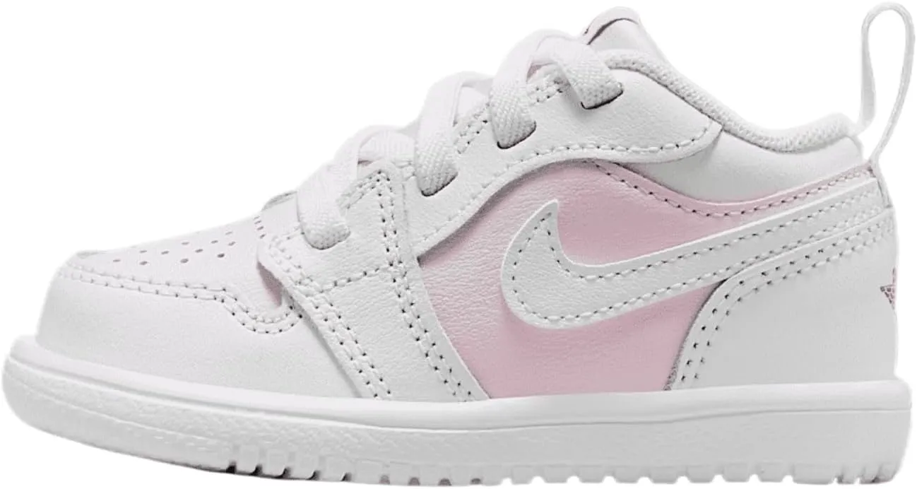 Jordan 1 Low Alt Baby/Toddler Shoes (DR9747-608, Pink Foam/Fire Red/White)