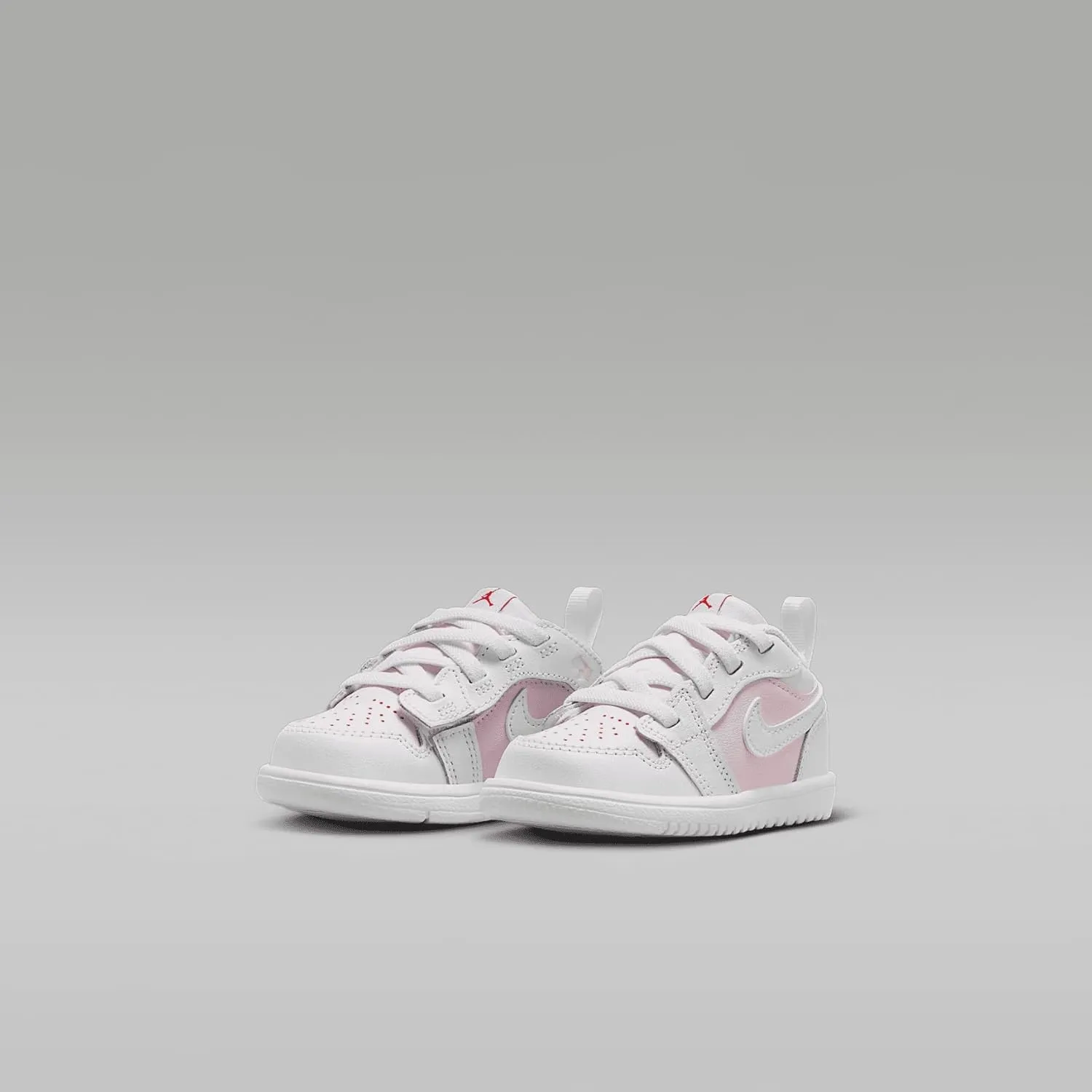 Jordan 1 Low Alt Baby/Toddler Shoes (DR9747-608, Pink Foam/Fire Red/White)