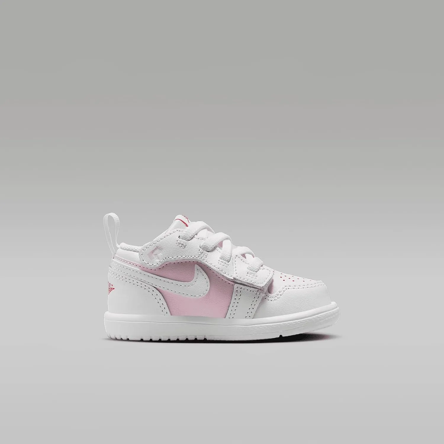 Jordan 1 Low Alt Baby/Toddler Shoes (DR9747-608, Pink Foam/Fire Red/White)