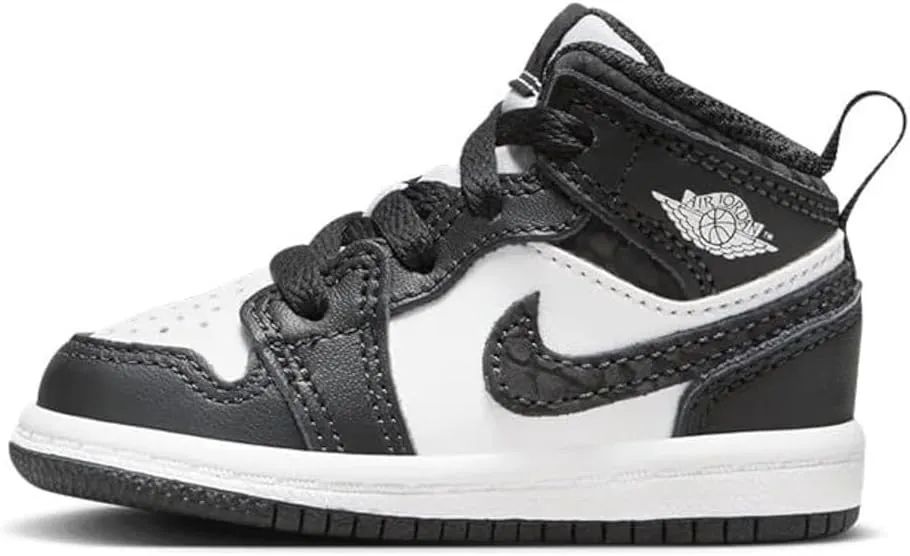 Jordan Toddler's 1 Mid SE Panda Elephant Off Noir/Blk-White-Blk (FB9912 001) - 4