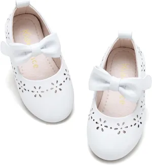 Kiderence Toddler Girls Dress Shoes Little Kids Mary Janes Ballet Flats Toddler