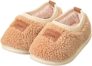 Kids Children Durian Style Warm Shoes Cotton Shoes Solid Fashion Soft Sole Indoor Non Slip Shoes for Toddler