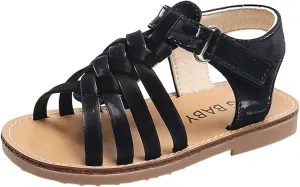 Kids Roman Sandals,1-7Years Baby Girls Boys Soft Rubber Sole Anti-Slip Summer Toddler Flats First Walkers Shoes