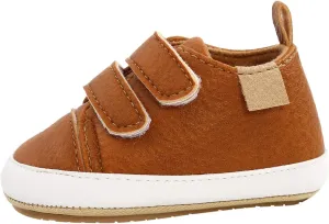 Kids Sneakers High Tops Girls Sneaker Shoes Soft Anti-Slip Baby Leather Infant Walkers Girls High Tops Size 2