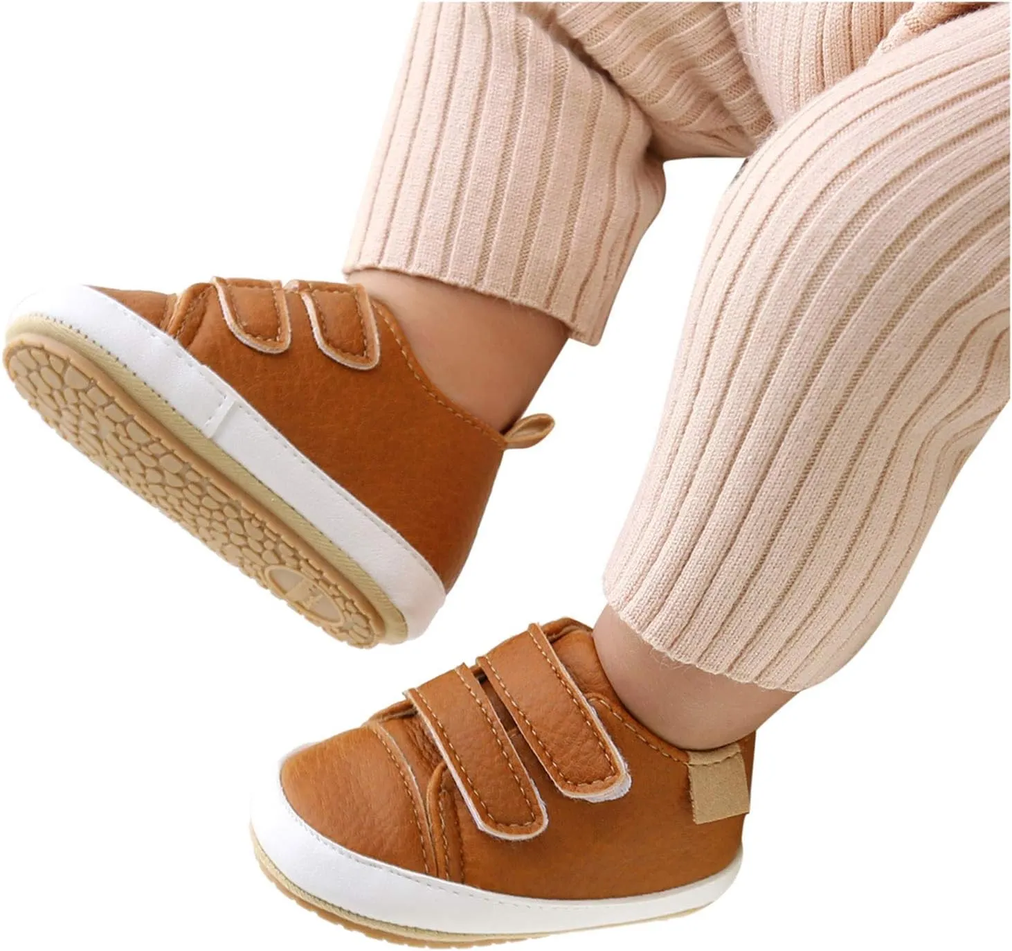 Kids Sneakers High Tops Girls Sneaker Shoes Soft Anti-Slip Baby Leather Infant Walkers Girls High Tops Size 2