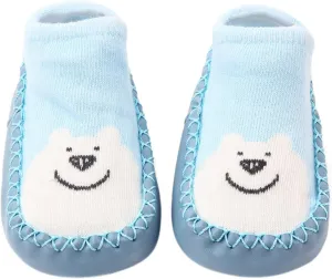 Korean Version Infant Low Top Toddler Shoes and Socks Children's Baby Floor Boat Socks Slipper Hole Bow Baby Us Shoes
