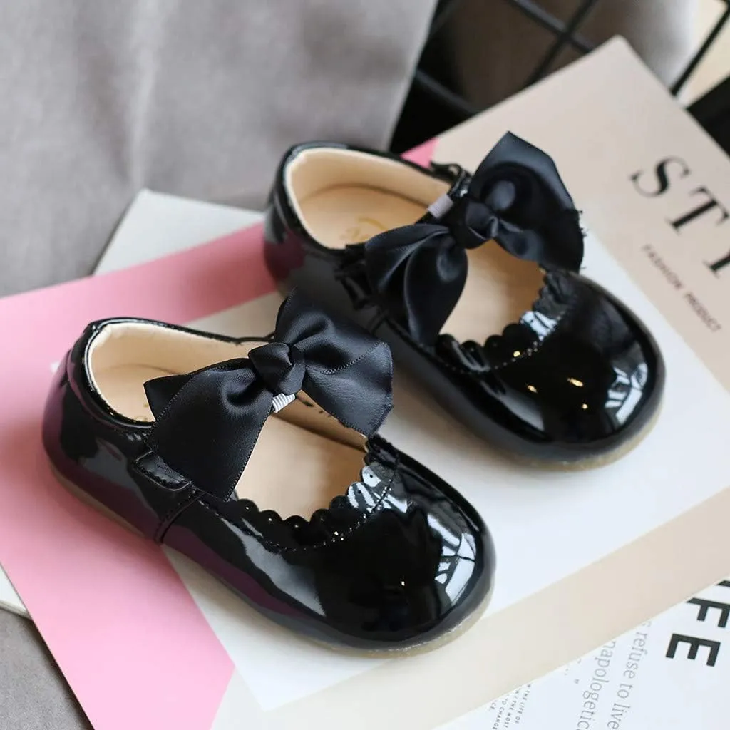Leather Toddler Shoes Girls Infant Baby Knot Kids Princess Sandals Baby Shoes Kids Tennis Shoes