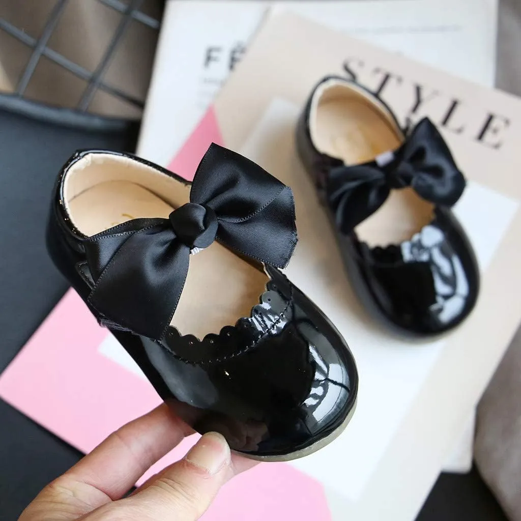 Leather Toddler Shoes Girls Infant Baby Knot Kids Princess Sandals Baby Shoes Kids Tennis Shoes