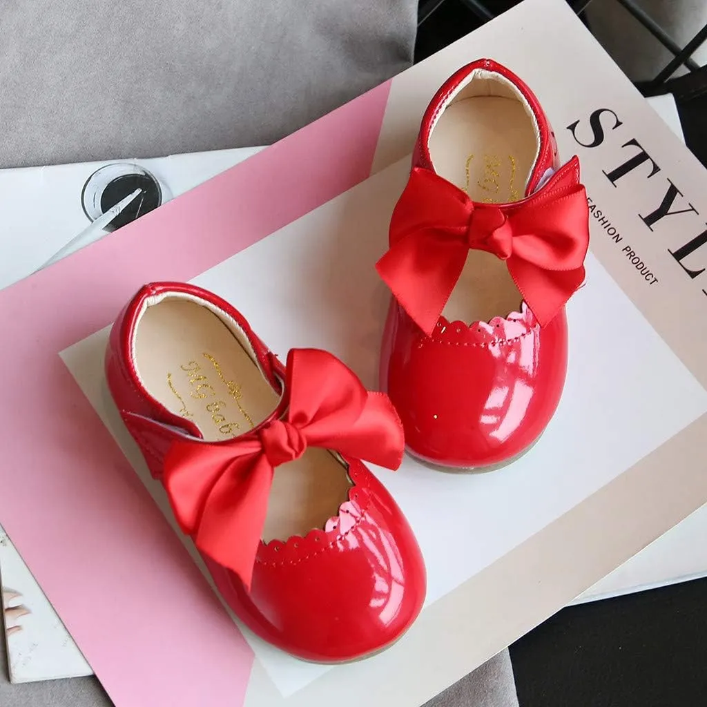 Leather Toddler Shoes Girls Infant Baby Knot Kids Princess Sandals Baby Shoes Kids Tennis Shoes