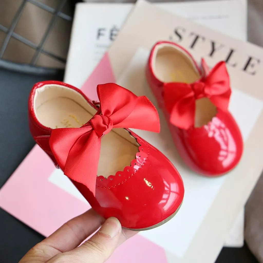 Leather Toddler Shoes Girls Infant Baby Knot Kids Princess Sandals Baby Shoes Kids Tennis Shoes