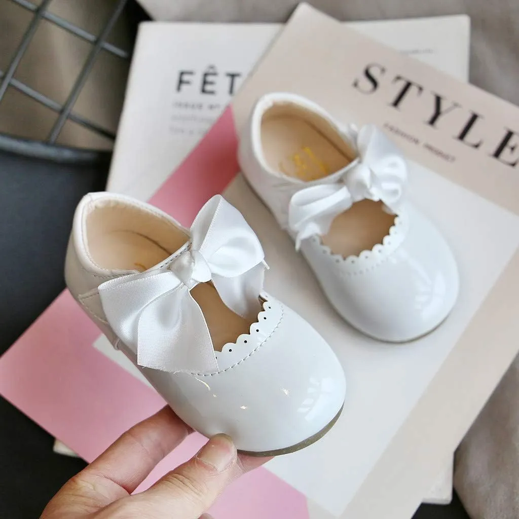 Leather Toddler Shoes Girls Infant Baby Knot Kids Princess Sandals Baby Shoes Kids Tennis Shoes
