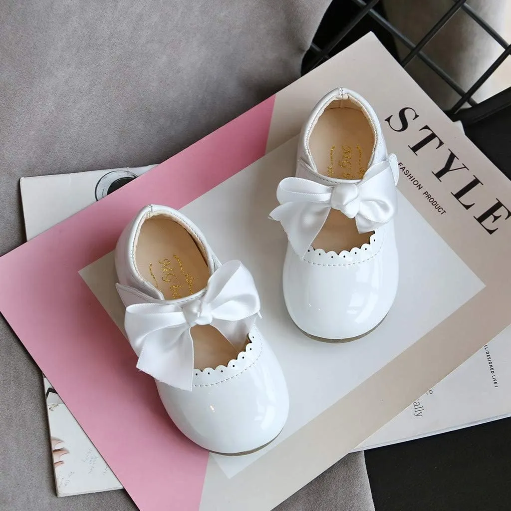 Leather Toddler Shoes Girls Infant Baby Knot Kids Princess Sandals Baby Shoes Kids Tennis Shoes