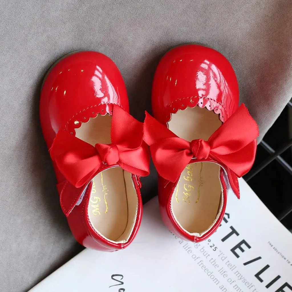 Leather Toddler Shoes Girls Infant Baby Knot Kids Princess Sandals Baby Shoes Kids Tennis Shoes