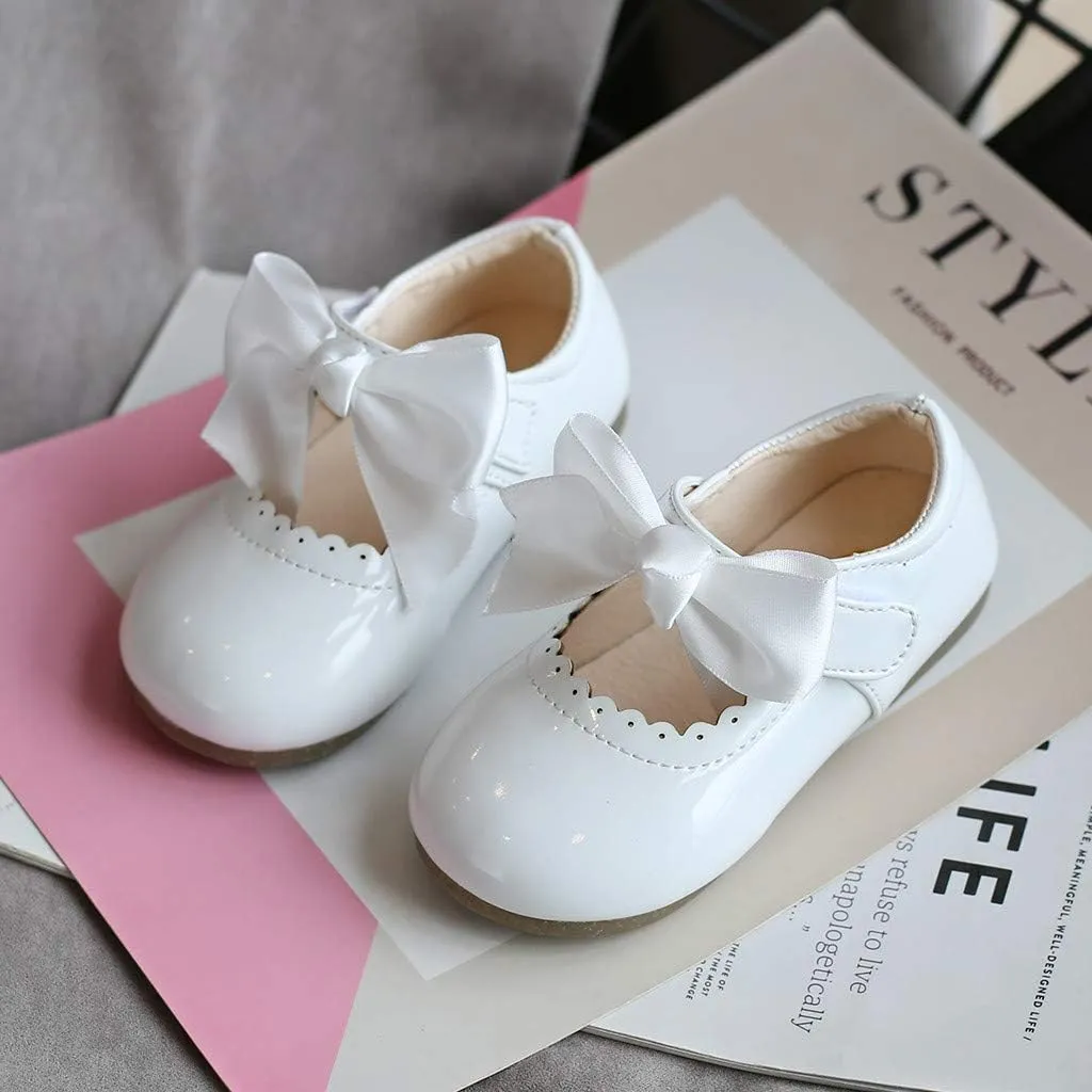 Leather Toddler Shoes Girls Infant Baby Knot Kids Princess Sandals Baby Shoes Kids Tennis Shoes