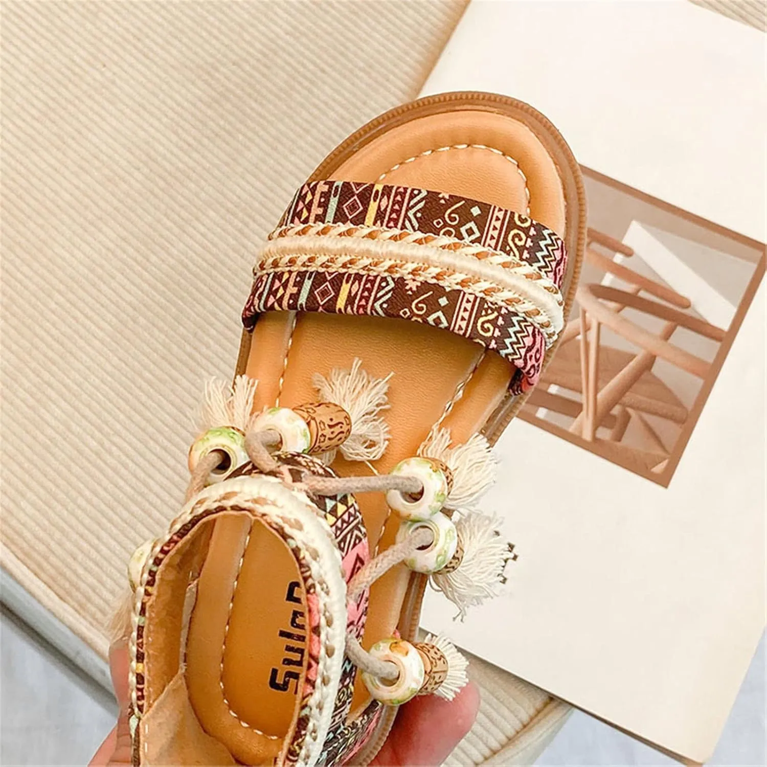 Love Flip Flops Girls Open Toe Sandals Stilettos Fashion Tassel Ankle Strap Pumps Back Zip Size 1 Baby Girls Shoes