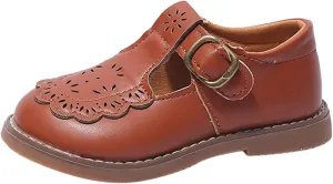Mary Jane School Shoes for Girls Toddler Dress Shoes for Party Wedding Little Girls School Oxford Flats