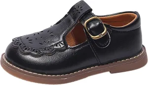 Mary Jane School Shoes for Girls Toddler Dress Shoes for Party Wedding Little Girls School Oxford Flats
