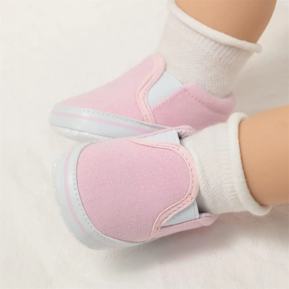 Meckior Infant Baby Girls Boys Canvas Shoes Soft Sole Toddler Slip On Newborn Crib Moccasins Casual Sneaker Austin Boy's Flat Lazy Loafers First Walkers Skate Shoe