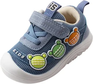 Mesh Sport Shoes Baby Toddler Non Slip Cute artoon Soft Sole Breathable Hook and Loops Sandals for Toddler Girls