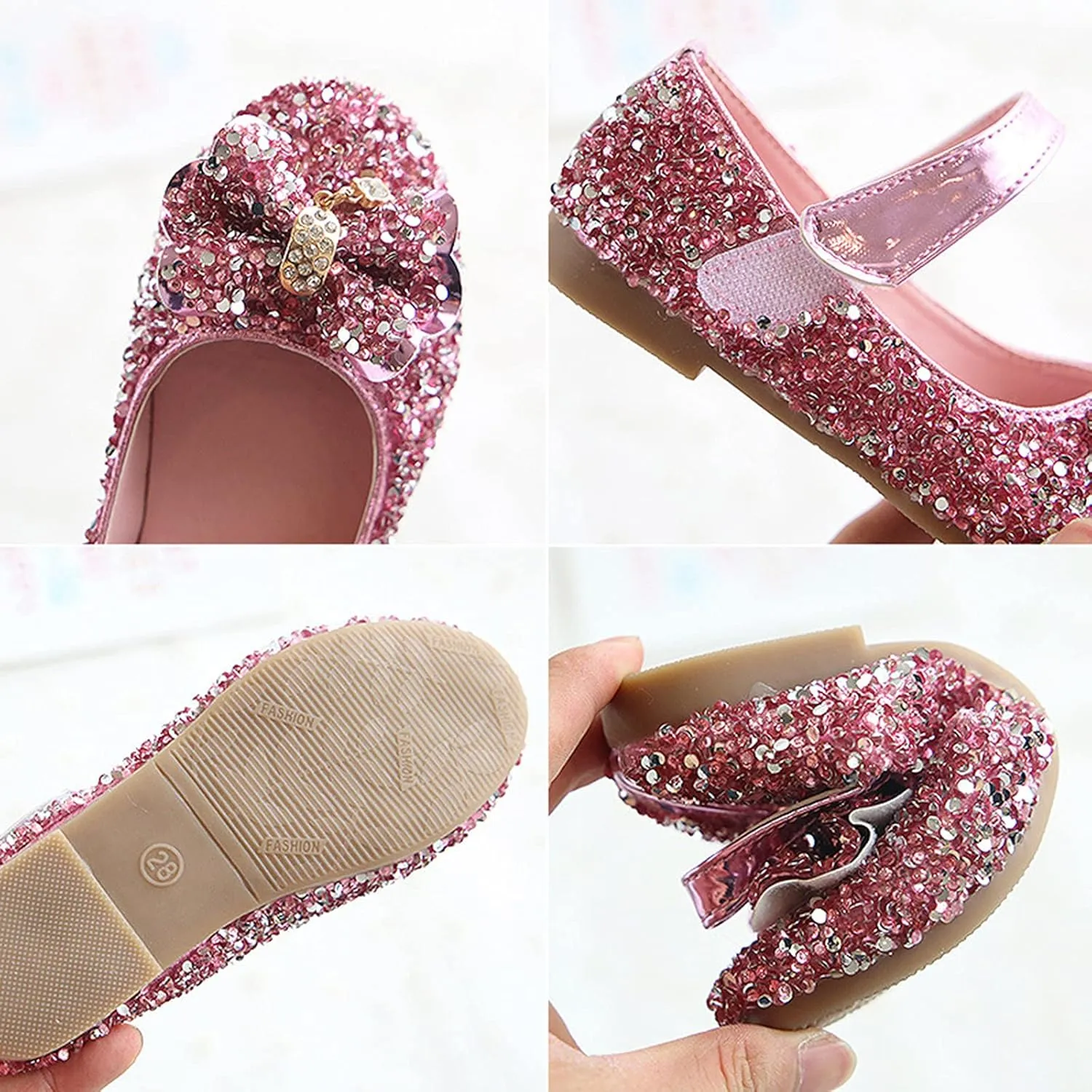 Mini Star Baby Shoe Sandals Girls Toddler Shoes Kids Princess Crystal Bow Shoes Fashion Non-Slip Baby Shoes Toddler Shoe