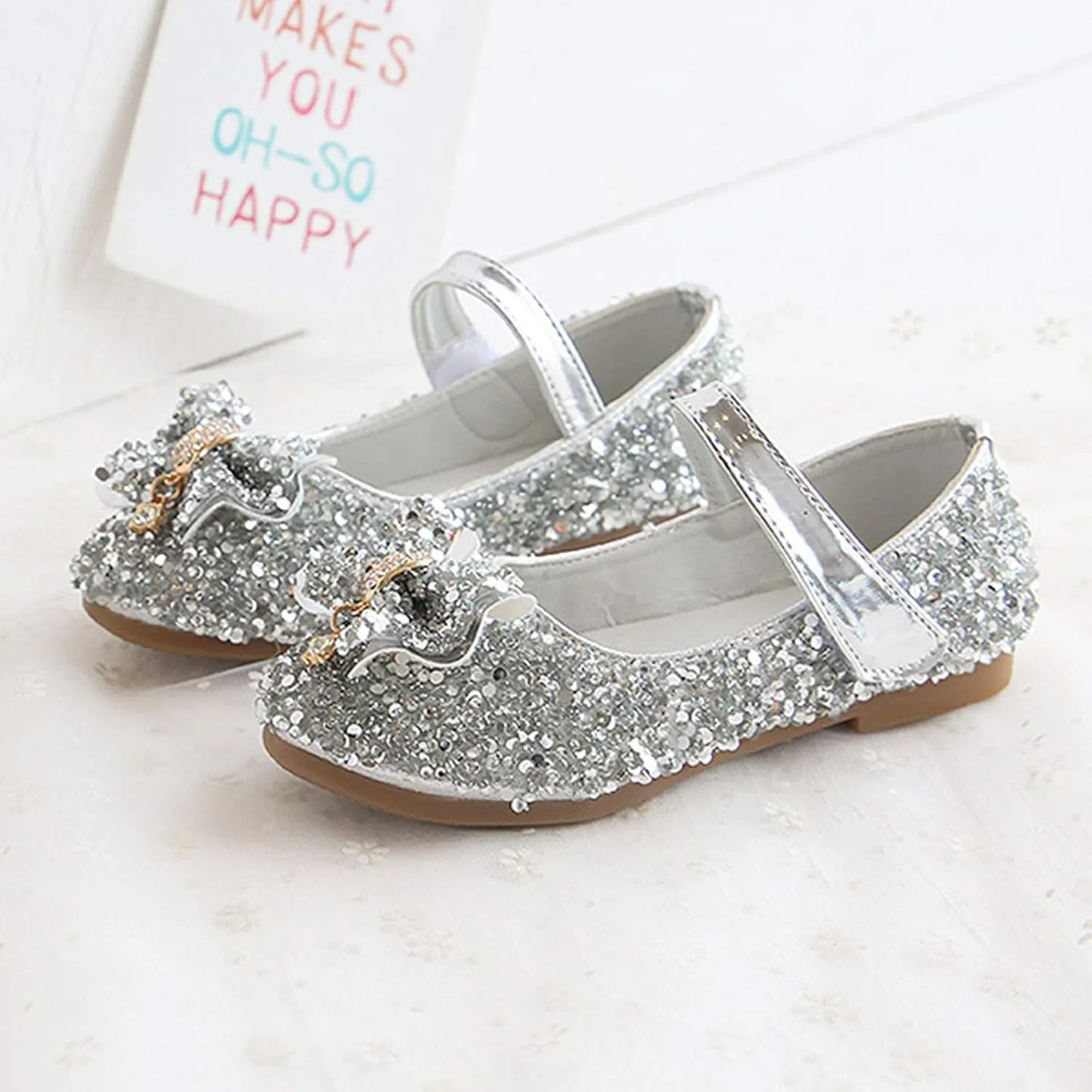 Mini Star Baby Shoe Sandals Girls Toddler Shoes Kids Princess Crystal Bow Shoes Fashion Non-Slip Baby Shoes Toddler Shoe