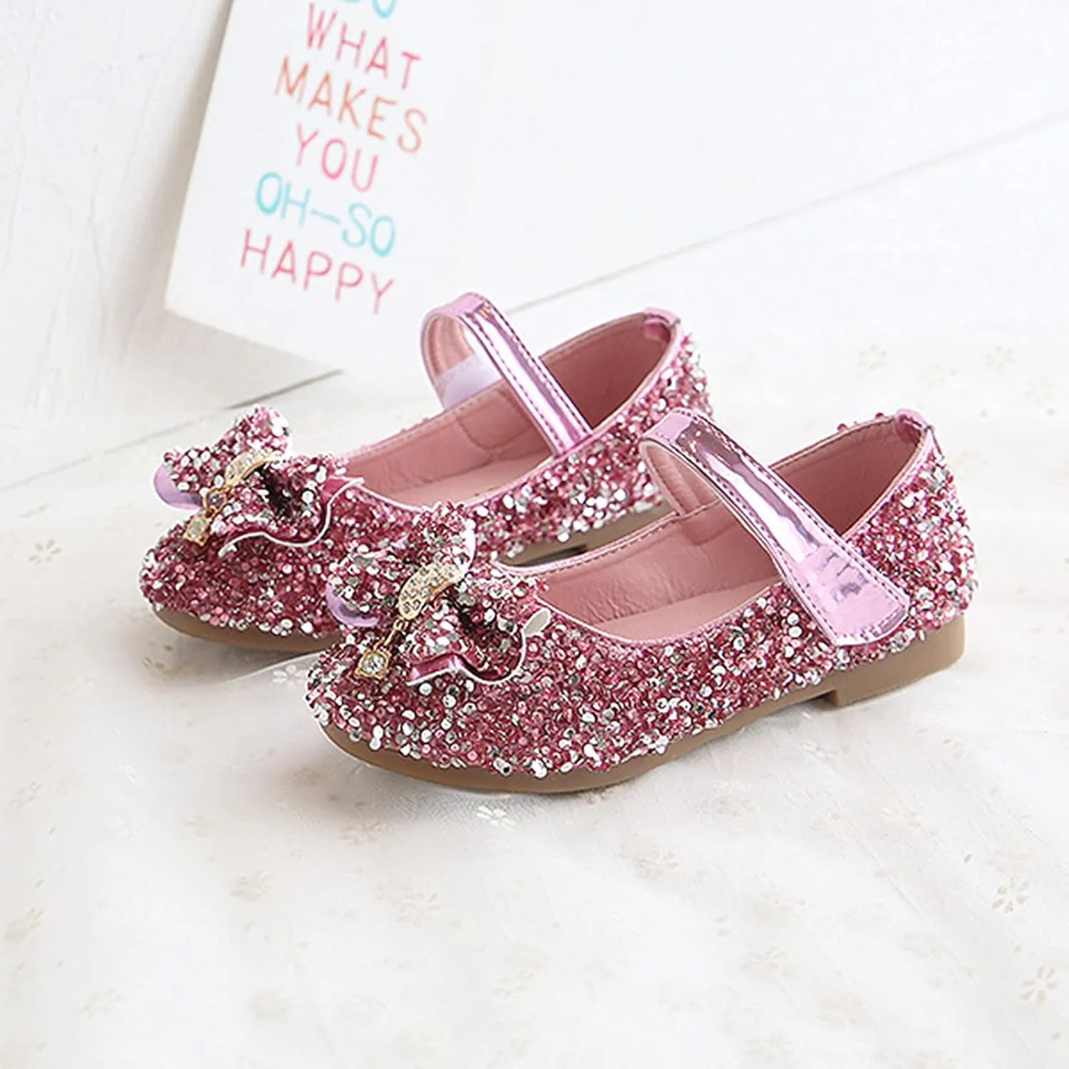 Mini Star Baby Shoe Sandals Girls Toddler Shoes Kids Princess Crystal Bow Shoes Fashion Non-Slip Baby Shoes Toddler Shoe