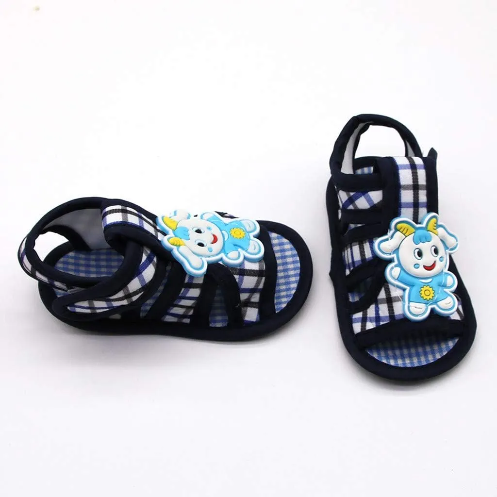 Newborn Baby Girls Lamb Prewalker Soft Sole Sandals Single Shoes Toddler Slip on Shoes