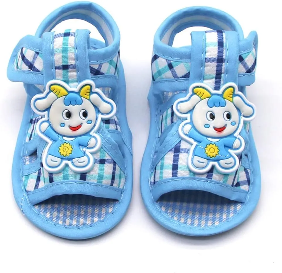 Newborn Baby Girls Lamb Prewalker Soft Sole Sandals Single Shoes Toddler Slip on Shoes