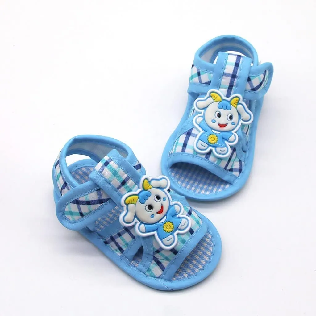 Newborn Baby Girls Lamb Prewalker Soft Sole Sandals Single Shoes Toddler Slip on Shoes
