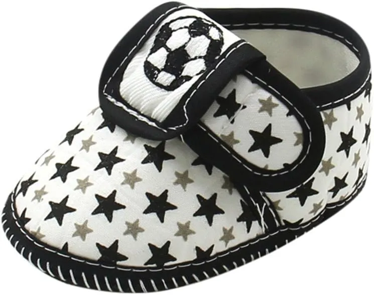 Newborn Infant Baby Star Girls Boys Soft Sole Prewalker Warm Casual Flats Shoes