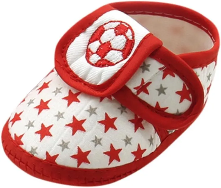 Newborn Infant Baby Star Girls Boys Soft Sole Prewalker Warm Casual Flats Shoes