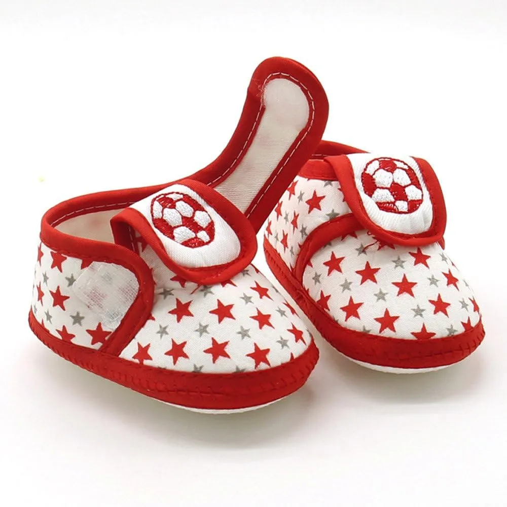 Newborn Infant Baby Star Girls Boys Soft Sole Prewalker Warm Casual Flats Shoes