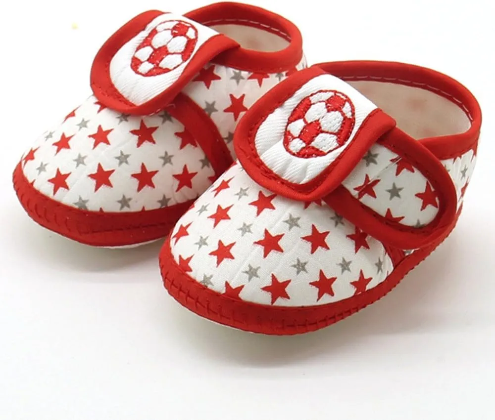 Newborn Infant Baby Star Girls Boys Soft Sole Prewalker Warm Casual Flats Shoes